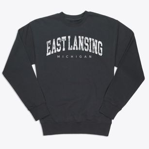 East Lansing Michigan Urban Vibe Premium Crewneck Sweatshirt