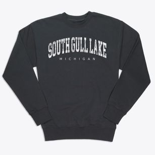 South Gull Lake Michigan Urban Vibe Premium Crewneck Sweatshirt