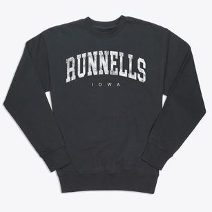 Runnells Iowa Urban Vibe Premium Crewneck Sweatshirt