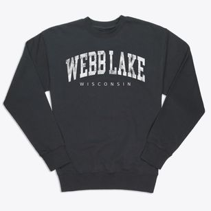 Webb Lake Wisconsin Urban Vibe Premium Crewneck Sweatshirt