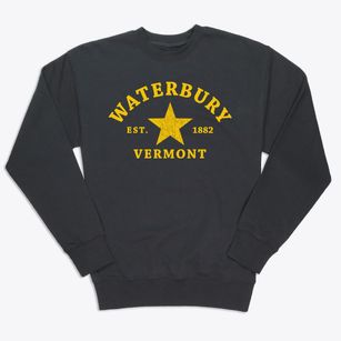 Waterbury Vermont Star Premium Crewneck Sweatshirt