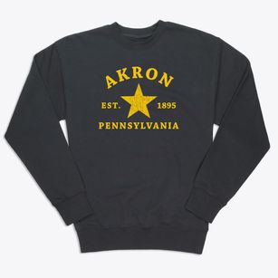 Akron Pennsylvania Star Premium Crewneck Sweatshirt