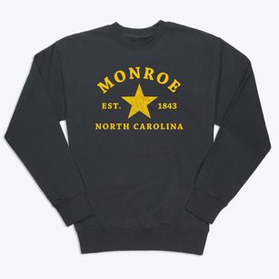 Monroe North Carolina Star Premium Crewneck Sweatshirt