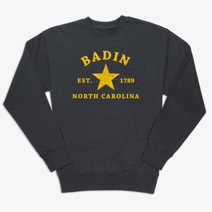 Badin North Carolina Star Premium Crewneck Sweatshirt