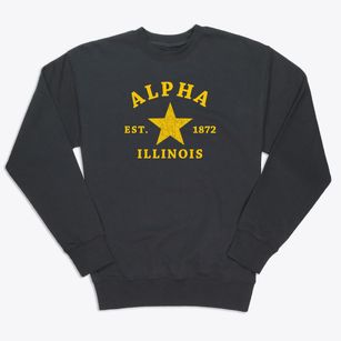 Alpha Illinois Star Premium Crewneck Sweatshirt