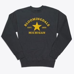 Bloomingdale Michigan Star Premium Crewneck Sweatshirt