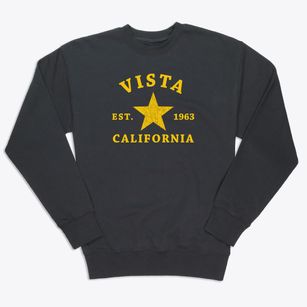 Vista California Star Premium Crewneck Sweatshirt