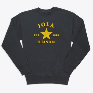 Iola Illinois Star Premium Crewneck Sweatshirt