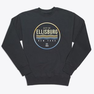 Ellisburg New York Color Fade Premium Crewneck Sweatshirt