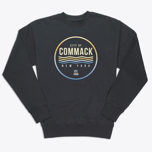 Commack New York Color Fade Premium Crewneck Sweatshirt