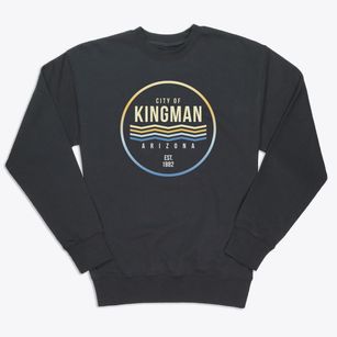 Kingman Arizona Color Fade Premium Crewneck Sweatshirt