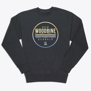 Woodbine Georgia Color Fade Premium Crewneck Sweatshirt