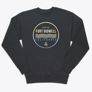 Fort Bidwell California Color Fade Premium Crewneck Sweatshirt