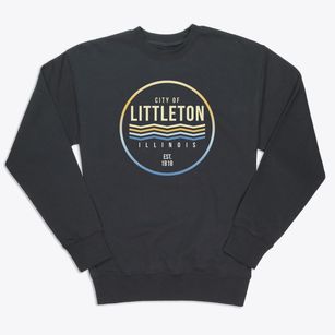 Littleton Illinois Color Fade Premium Crewneck Sweatshirt