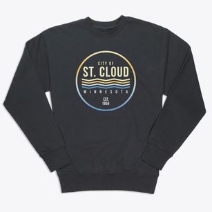 St. Cloud Minnesota Color Fade Premium Crewneck Sweatshirt