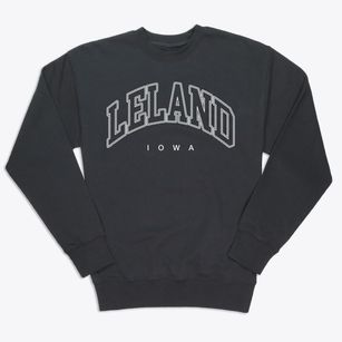 Leland Iowa Inline Premium Crewneck Sweatshirt