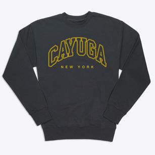 Cayuga New York Inline Premium Crewneck Sweatshirt