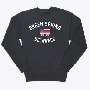 Green Spring Delaware Patriot Premium Crewneck Sweatshirt