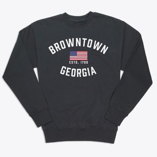 Browntown Georgia Patriot Premium Crewneck Sweatshirt