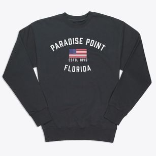 Paradise Point Florida Patriot Premium Crewneck Sweatshirt