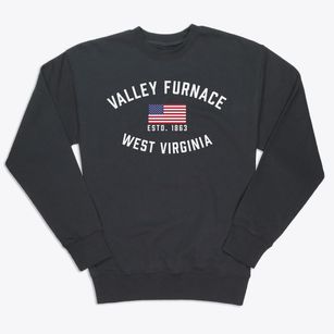 Valley Furnace West Virginia Patriot Premium Crewneck Sweatshirt