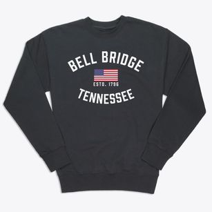 Bell Bridge Tennessee Patriot Premium Crewneck Sweatshirt