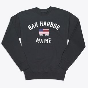 Bar Harbor Maine Patriot Premium Crewneck Sweatshirt