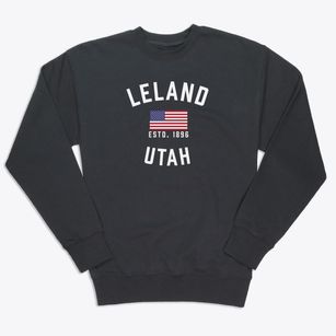 Leland Utah Patriot Premium Crewneck Sweatshirt
