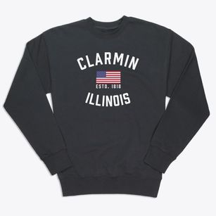Clarmin Illinois Patriot Premium Crewneck Sweatshirt