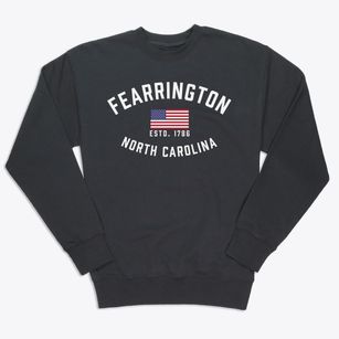 Fearrington North Carolina Patriot Premium Crewneck Sweatshirt
