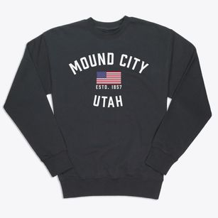 Mound City Utah Patriot Premium Crewneck Sweatshirt