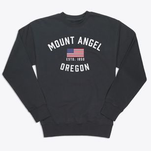 Mount Angel Oregon Patriot Premium Crewneck Sweatshirt