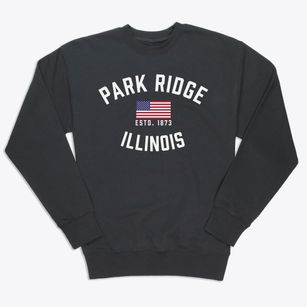 Park Ridge Illinois Patriot Premium Crewneck Sweatshirt