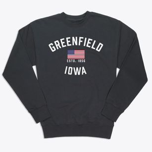 Greenfield Iowa Patriot Premium Crewneck Sweatshirt