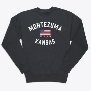 Montezuma Kansas Patriot Premium Crewneck Sweatshirt