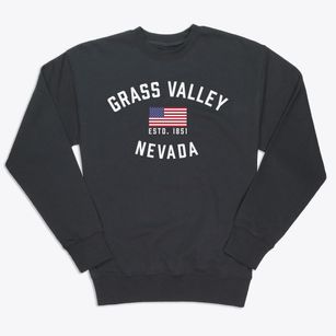 Grass Valley Nevada Patriot Premium Crewneck Sweatshirt