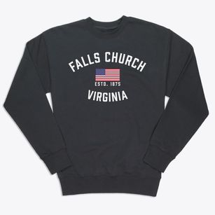 Falls Church Virginia Patriot Premium Crewneck Sweatshirt