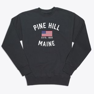 Pine Hill Maine Patriot Premium Crewneck Sweatshirt