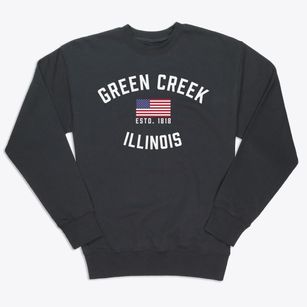 Green Creek Illinois Patriot Premium Crewneck Sweatshirt