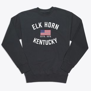 Elk Horn Kentucky Patriot Premium Crewneck Sweatshirt