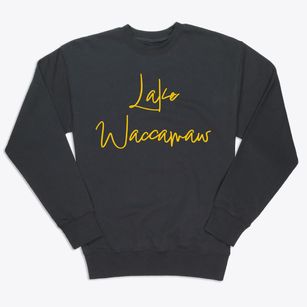 Lake Waccamaw North Carolina Freestyle Premium Crewneck Sweatshirt