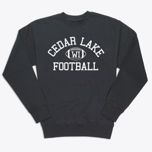 Cedar Lake Wisconsin Football Premium Crewneck Sweatshirt