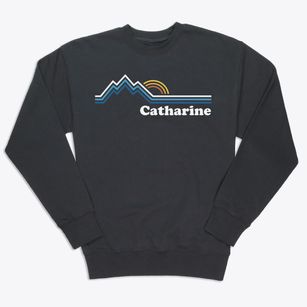 Catharine Kansas Mountain View Premium Crewneck Sweatshirt