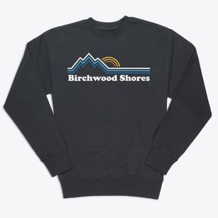 Birchwood Shores Michigan Mountain View Premium Crewneck Sweatshirt