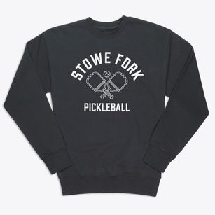 Stowe Fork Vermont Pickleball Premium Crewneck Sweatshirt