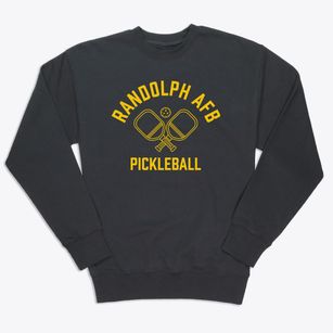 Randolph Afb Texas Pickleball Premium Crewneck Sweatshirt