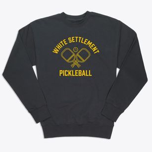 White Settlement Texas Pickleball Premium Crewneck Sweatshirt