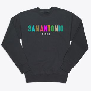San Antonio Texas Color Pop Premium Crewneck Sweatshirt
