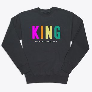 King North Carolina Color Pop Premium Crewneck Sweatshirt