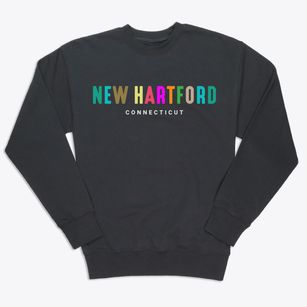 New Hartford Connecticut Color Pop Premium Crewneck Sweatshirt